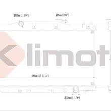 Klimoto Radiator | fits Acura RSX 2.0L L4 | No Trans Cooler Manual Transmission Only | KLI2425