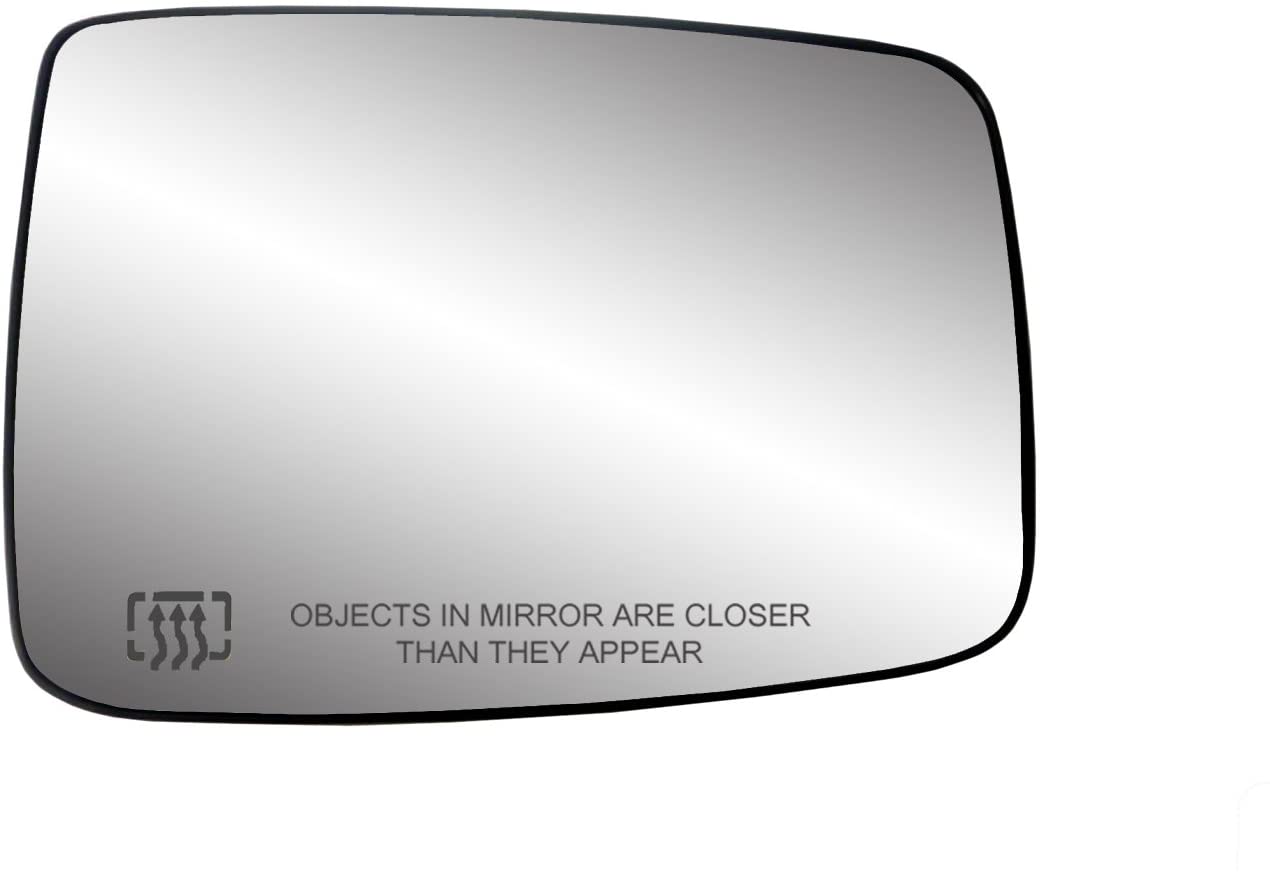 Fit System 30244 Dodge RAM Right Side Heated Power Replacement Mirror Glass with Backing Plate