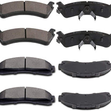 SCITOO 8pcs Front Rear Ceramic Brake Pads fit for 1995 1996 1997 1998 1999 2000 2001 Ford Explorer,1998 1999 2000 2001 2002 Ford Ranger,1997 1998 1999 2000 2001 Mercury Mountaineer
