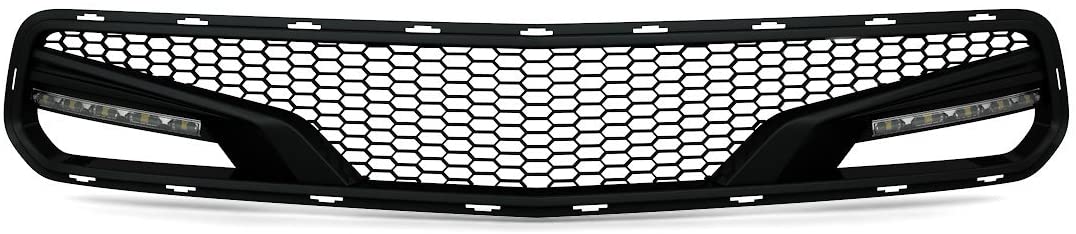 ACS Composite Five1 Front Bumper Grille Painted Carbon Flash Metallic Black with Optional LED (Continuous Light Bar) (5 Pod LED Bar)