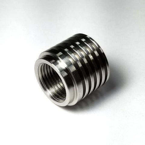 Stainless O2 Sensor Bung/Boss - Heat Sink Type - M18x1.5mm Thread Pitch - SS304 - Stainless Bros