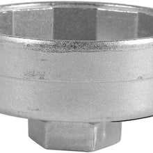Oil Filter Wrench, Delaman 4 Flutes Cap Oil Filter Wrench Car Socket Remover Tool For A8, 65mm 14