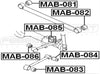 FEBEST MAB-082 Arm Bushing for Rear Track Control Rod