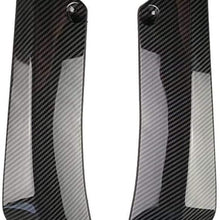 Niome 2Pcs Car Universal Rear Bumper Lip Diffuser Splitter Canard Protector