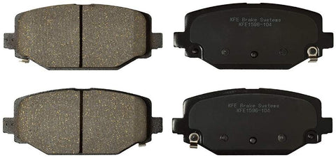 KFE Ultra Quiet Advanced KFE1596-104 Premium Ceramic Rear Brake Pad Set - for HD/Heavy Duty Caliper, 328 mm Rotor ONLY! - Send Vin if Unsure