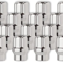 DPAccessories LOE2L6HCSCH04020 20 Chrome 12x1.5 Open End ET Spline Tuner Lug Nuts for Aftermarket Wheels Wheel Lug Nut