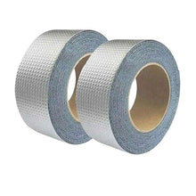 Aluminum Butyl Rubber foil Tape, Outdoor Waterproof Leak Repair Tape Adhesive for Pipe RV Awning Sail Roof Window Sealing (4'inch X 16.5 Feet)