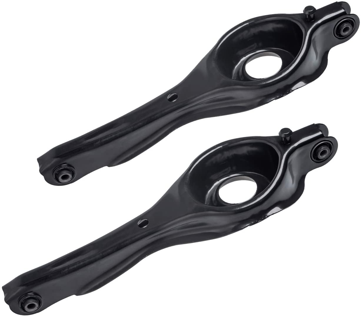 TUCAREST 2Pcs K641244 (Pair) Left Right Rear Lower Rearward Control Arm Assembly Compatible With 2000 01 02 03 04 05 06 07 08 09 10 2011 Ford Focus Driver Passenger Side Suspension