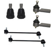 Detroit Axle - Complete 6pc Front Lower Ball Joints and Outer Tie Rods and Front Sway Bars Kit for 2005-2009 Ford Escape - [2005-2009 Mazda Tribute] - 2005-2009 Mercury Mariner - NO HYBRID
