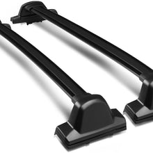 DNA MOTORING RR-HCRV07 Aluminum Roof Rack Cross Bars,Black