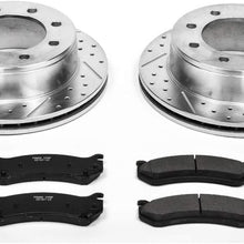 Power Stop K2041 Rear Brake Kit with Drilled/Slotted Brake Rotors and Z23 Evolution Ceramic Brake Pads
