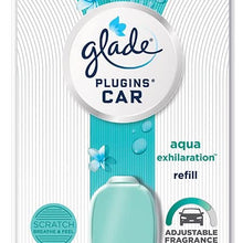 Glade Plugins Car Air Freshener Refill, Aqua Exhilaration, 0.11 Fl Oz