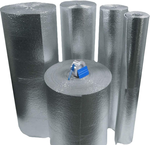 Ez-Cool Vehicle Van Car Truck SUV RV Camper Insulation Kit (100 Sq. Ft Insulation, 25' Foil Tape) Heat and Sound Automotive Insulation for Restoration Projects