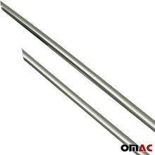 OMAC Chrome Front Grill Lower Trim Stainless Steel 2 Pcs.for Nissan Rogue Sport 2017-2020