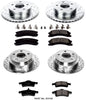 Power Stop K2150 Front & Rear Brake Kit with Drilled/Slotted Brake Rotors and Z23 Evolution Ceramic Brake Pads