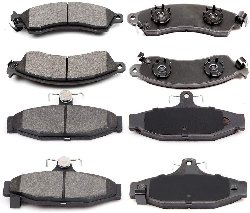 Ceramic Discs Brake Pads, SCITOO Front Rear Brake Pads fit for 1988-1995 Chevrolet Corvette