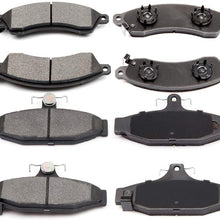 Ceramic Discs Brake Pads, SCITOO Front Rear Brake Pads fit for 1988-1995 Chevrolet Corvette