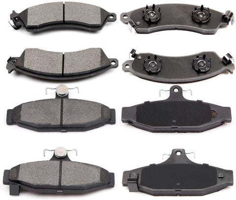 Ceramic Discs Brake Pads, SCITOO Front Rear Brake Pads fit for 1988-1995 Chevrolet Corvette