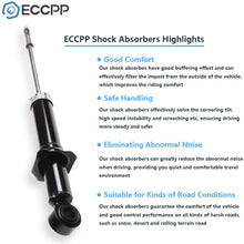 Shocks and Struts,ECCPP Rear Shock Absorbers Strut Assembly Compatible with 2003 2004 2005 2006 2007 2008 Toyota Corolla Matrix,2003 2004 2005 2006 Pontiac Vibe 344612 71373