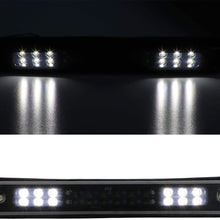 Third 3rd Brake Center High Mount Stop Light LED Lamp CHMSL For 1988-1998 Chevy Silverado / 1992-1998 GMC C1500 C2500 K1500 K2500 Suburban (Smoke)