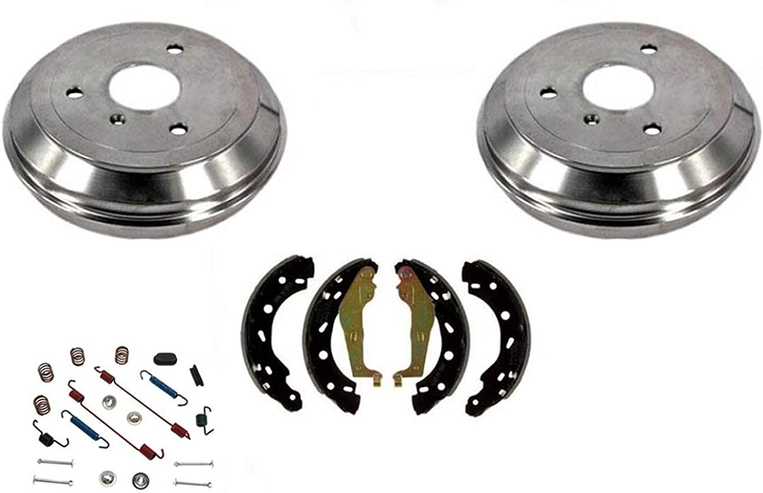 for 05-15 Smart Car Fortwo 100% New Rear Brake Drums & Rear Brake Shoes 4pc Kit