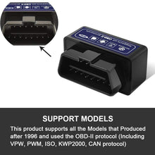 wsiiroon Car Wifi OBD 2, OBD2 Scan Tool, Car OBDII Scan Tool Auto Diagnostic Scanner Code Reader/Scan Tool Check Engine Light for IOS & Android (Black)