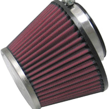 K&N Universal Clamp-On Air Filter: High Performance, Premium, Replacement Filter: Flange Diameter: 2.375 In, Filter Height: 3.75 In, Flange Length: 0.71875 In, Shape: Round Tapered, RC-1624