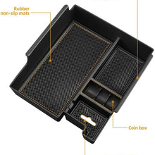 JoyTutus Center Console Organizer Tray Armrest Secondary Storage Box for Ford Explorer 2012 2013 2014 2015 2016 2017 2018 2019 Automotive Center Console Insert