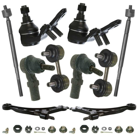 Prime Choice Auto Parts SUSPKG679 Set of 2 Lower Control Arms 2 Lower Ball Joints 2 Sway Bar Links 2 Inner and 2 Outer Tie Rods