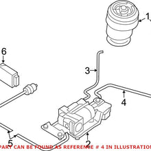 Genuine OEM Rear Driver Left Air Suspension Compressor Line For BMW F15 F16 F85 F86 X5 X6 2014-2019 Turbo Auto Leveling