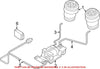 Genuine OEM Rear Driver Left Air Suspension Compressor Line For BMW F15 F16 F85 F86 X5 X6 2014-2019 Turbo Auto Leveling