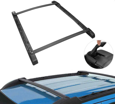 MOSTPLUS Roof Rack Cross Bar Rail Compatible for 2005-2019 Toyota Tacoma Double Cab Cargo Racks Rooftop Luggage Canoe Kayak Carrier Rack