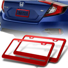 S SIZVER Signature Universal Auto Parts Accessories Tinted Clear/Smoke Protector License Plate Frame Shield Cover Front & Rear