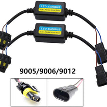 HerMia 9005 9006 9012 Led Headlight Decoder Canbus Error Free Anti-flicker Resistor Harness Headlight Bulb Decoder for LED Headlight Warning (Pair)