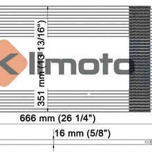 Klimoto Condenser | fits Honda Accord Coupe 2003-2007 2.4L L4 3.0L V6 | Replaces 80110SDNA01 80110SDPA61 HO3030128 HO3030129