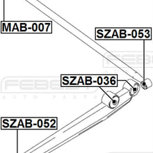 FEBEST SZAB-053 Arm Bushing for Rear Track Control Rod