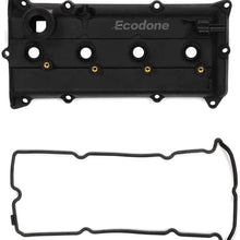 Ecodone Camshaft Engine Valve Cover & Gasket Compatible With 02-06 Nissan Altima Sentra 2.5L L4, PCV Cover Replace No.CNVG-D1252VC 13270-3Z000,13264-3Z001,264-982