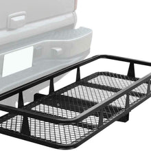 60" Foldable Cargo Hitch Mount Carrier Luggage Rack Mesh Basket Rear 500LBS