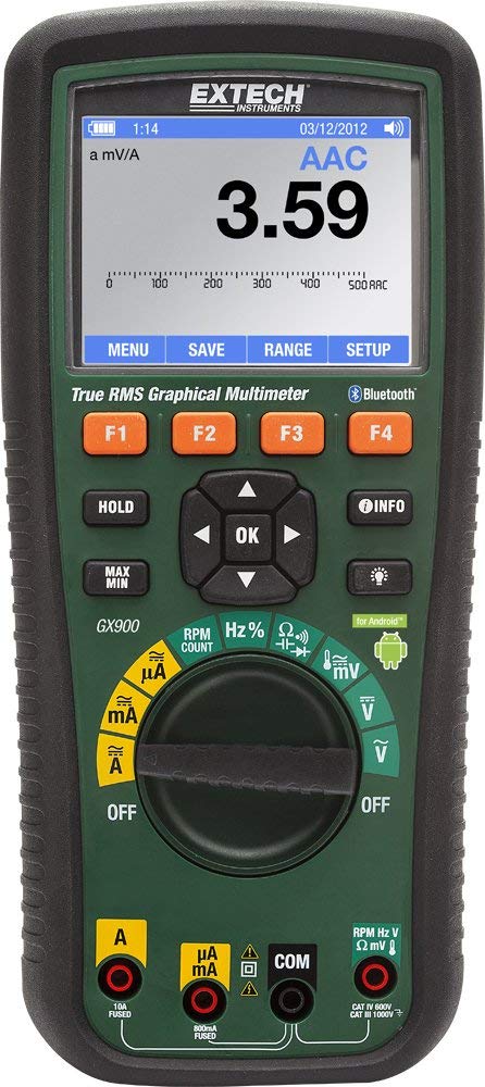 Extech GX900 True RMS Graphical Multimeter with Bluetooth