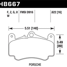 Hawk Performance HB667Z.622 Performance Ceramic Brake Pad