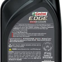Castrol 03084C Edge 5W-30 Advanced Full Synthetic Motor Oil, 5 Quart