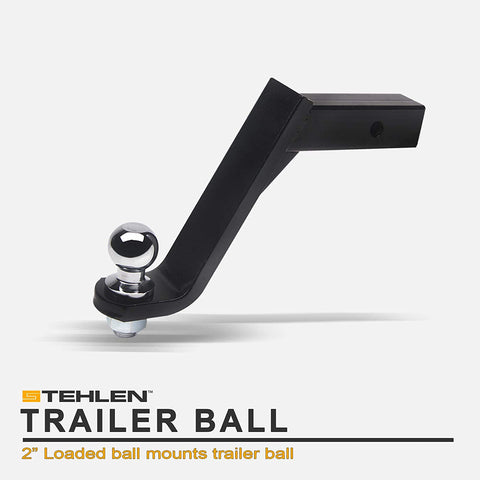 Stehlen 642167819332 Universal Trailer Hitch 8 Inch Drop Loaded Ball Mount Receiver 2