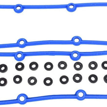 YYW VS50599R Engine Valve Cover Gasket Set Replacement for Chrysler Dodge Jeep Volkswagen / 3.3L, 3.8L / OHV / V6 / 12V