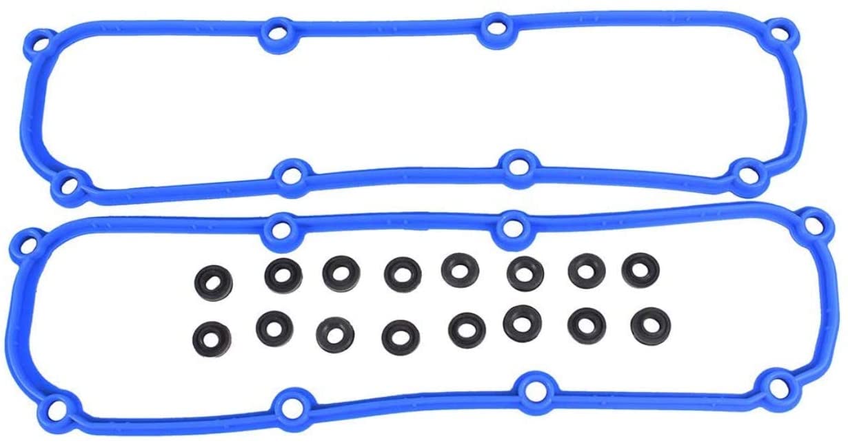 YYW VS50599R Engine Valve Cover Gasket Set Replacement for Chrysler Dodge Jeep Volkswagen / 3.3L, 3.8L / OHV / V6 / 12V