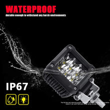 Motorcycle LED lights,ADZOON 2'' 27W Mini Cube Spotlights Fog Auxiliary Lights 12V 24V Front Work Universal Headlight for E-Bike Truck JEEP Car Boat