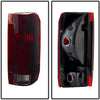 ACANII - For Red Smoke 1987-1996 Ford F150 F250 Bronco Tail Lights Brake Lamps Set Left+Right