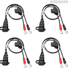 OptiMATE CABLE, O-01 4PK, Weatherproof battery lead x4, for powersport batteries