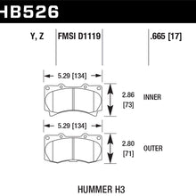 Hawk Performance HB526Y.665 LTS Brake Pad