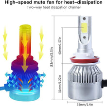CK Formula (3 Colors in 1 Bulb) H11 6000K Ultra White 8000K 10000K Blue (Fog Light Headlight) Xenon COB LED 7600 LM 72W