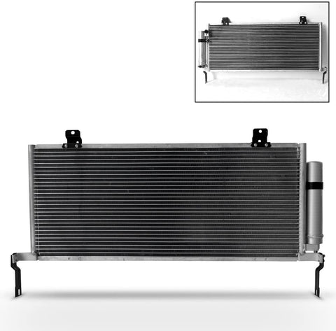 NEW 7-3457 Aluminum A/C AC Condenser Replacement For 2006-2012 Mitsubishi Eclipse GT GS Coupe Convertible Hatchback